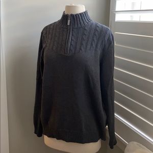 Karen Scott 1/4zip sweater